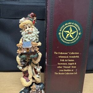 Boyds Bears Santa with Animals Figurine - 2806 NickNoah St Nick Claus 1995